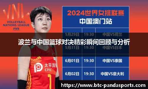 波兰与中国篮球对决精彩瞬间回顾与分析